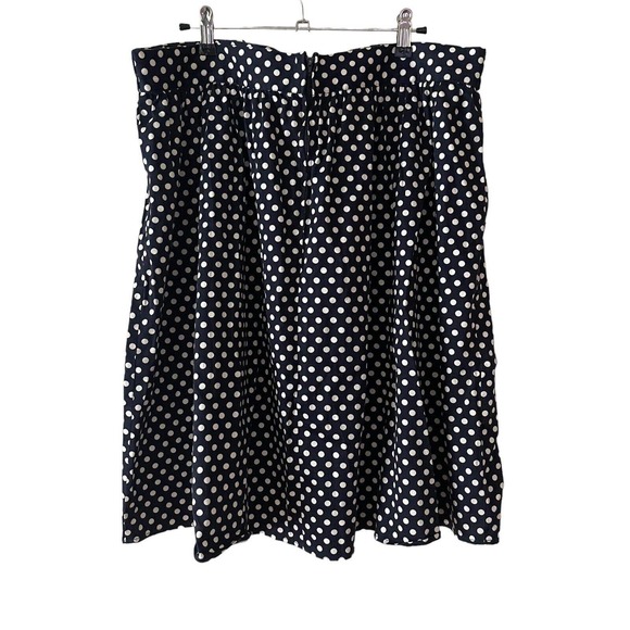 Modcloth Navy Polka Dot A-Line Skirt - Picture 5 of 8
